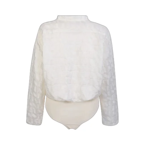 Cropped Shirt Bodysuit
