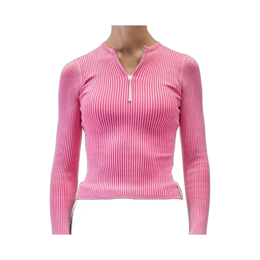 Ribbed Zip-Up Sweater