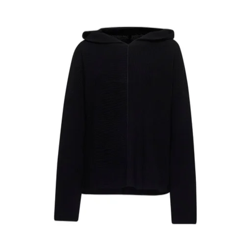 Ribbed Knit Hoodie