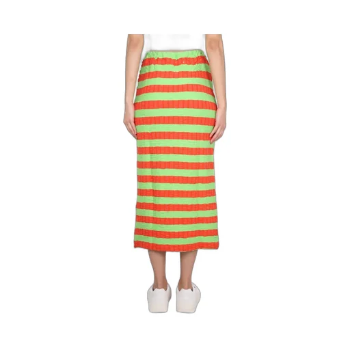 Striped Midi Skirt