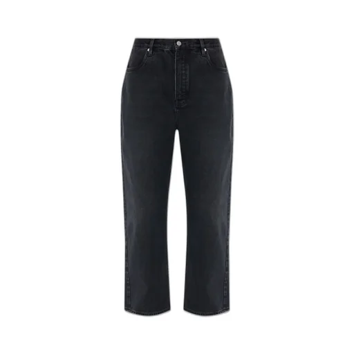 High-Waisted Straight Leg Jeans