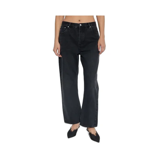 High-Waisted Straight Leg Jeans