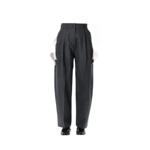 Pleated Wide-Leg Trousers