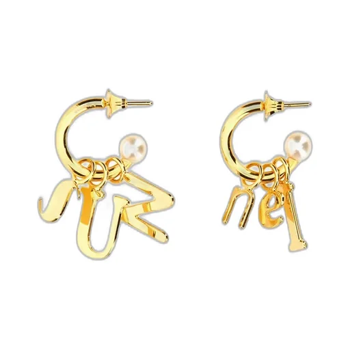 Hoop Earrings With Charms