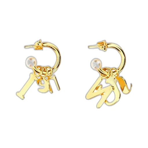 Hoop Earrings With Charms