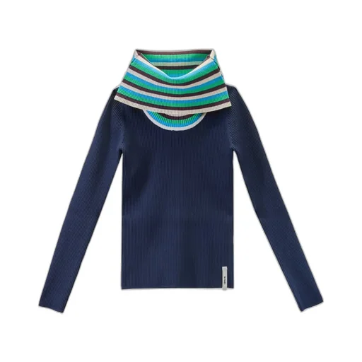 Ribbed Turtleneck Sweater