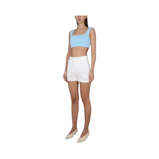 Cropped Square Neck Top