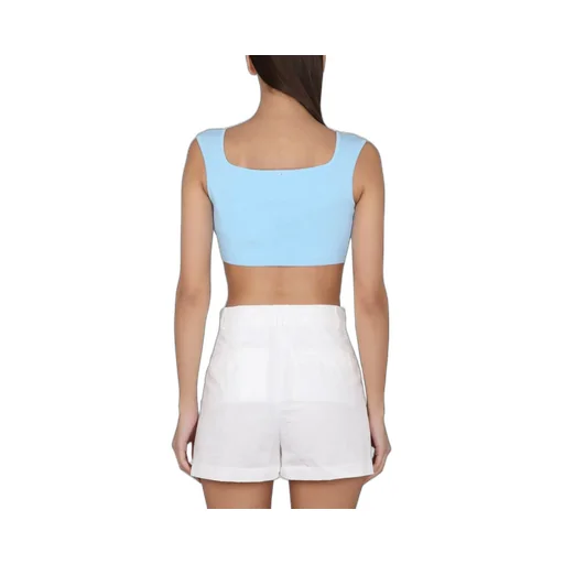 Cropped Square Neck Top