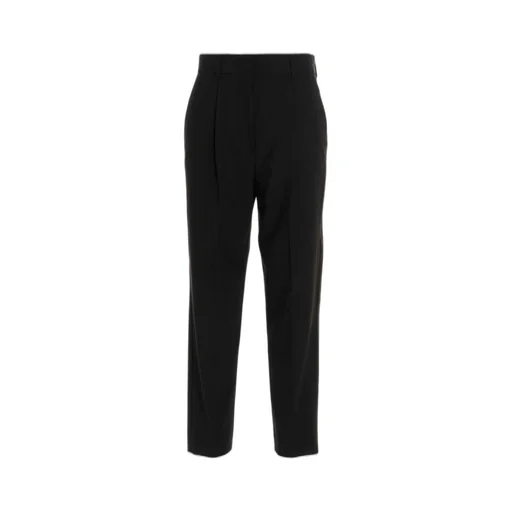 High-Waisted Pleated Trousers