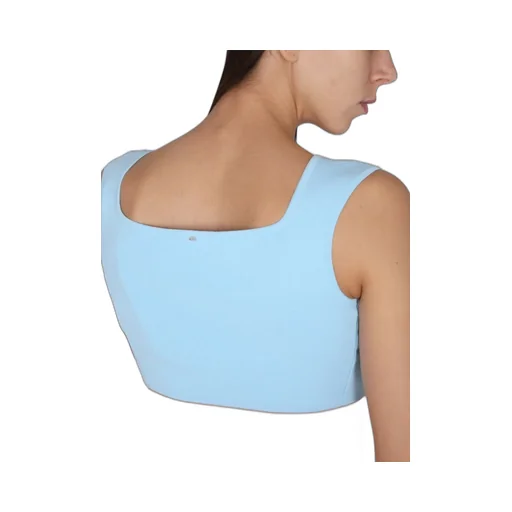 Cropped Square Neck Top