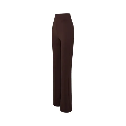 High-Waisted Flared Trousers