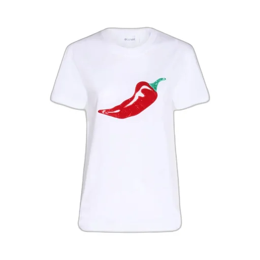 T-Shirt With Chili Pepper Print