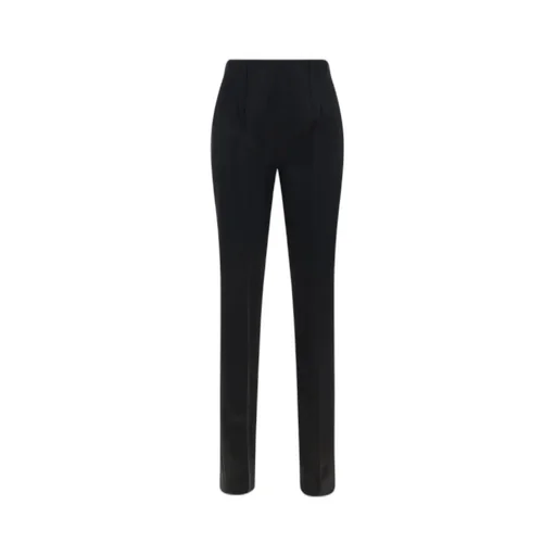High-Waisted Straight-Leg Trousers