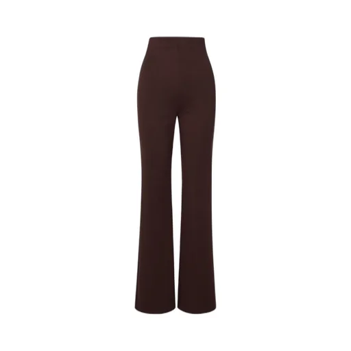 High-Waisted Flared Trousers