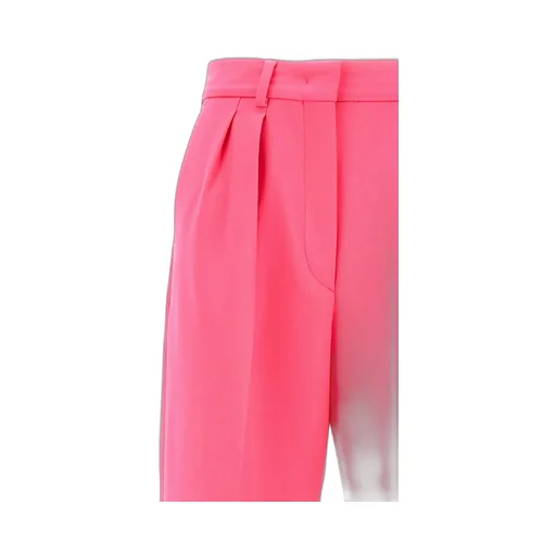 High-Waisted Pleated Trousers