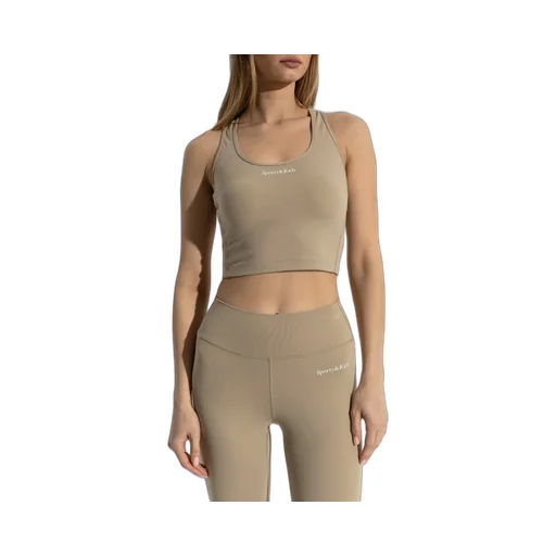 Sporty & Rich Serif Logo Cropped Tank