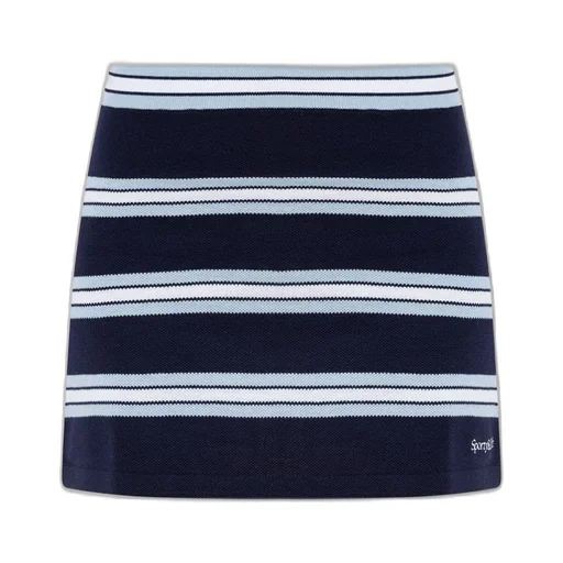 Striped Knit Mini Skirt