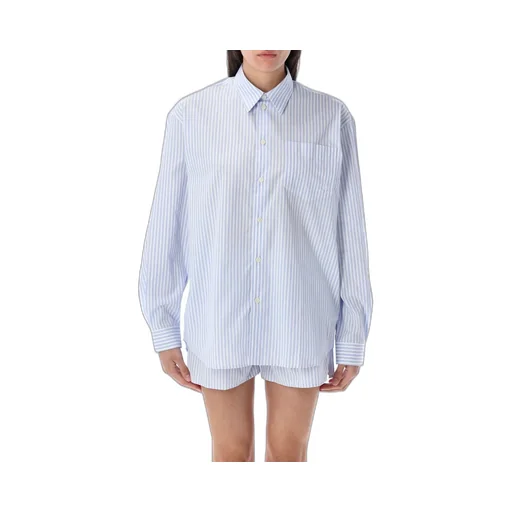 Striped Oversized Shirt And Shorts Set