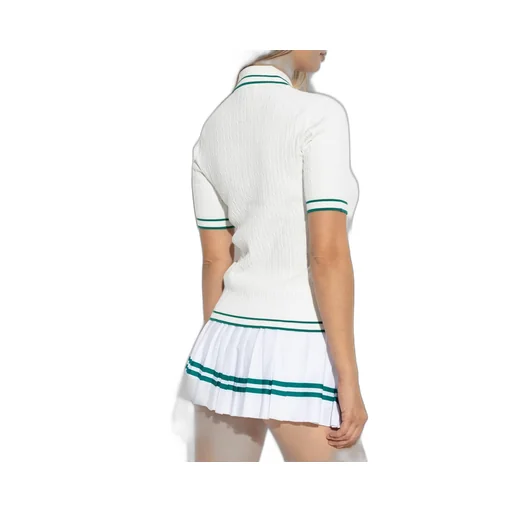 Cable Knit Polo Shirt