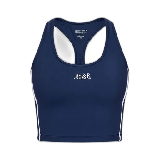 Sporty & Rich Logo Print Sports Bra