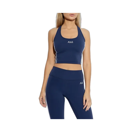 Sporty & Rich Logo Print Sports Bra