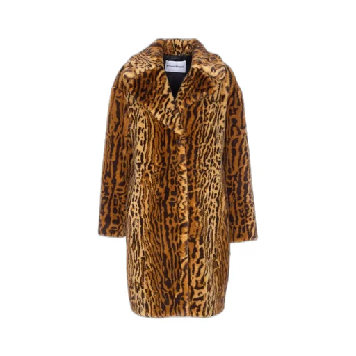 Leopard Print Faux Fur Coat