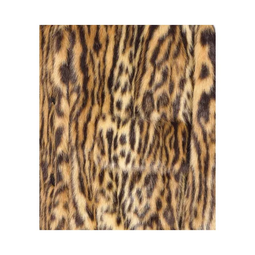 Leopard Print Faux Fur Coat