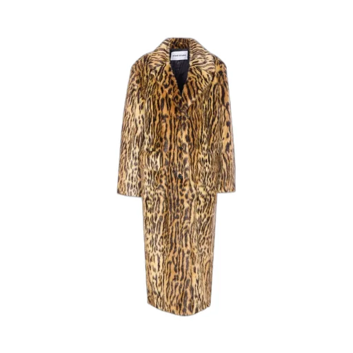 Leopard Print Faux Fur Coat