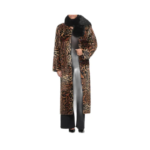 Patchwork Faux Fur Coat
