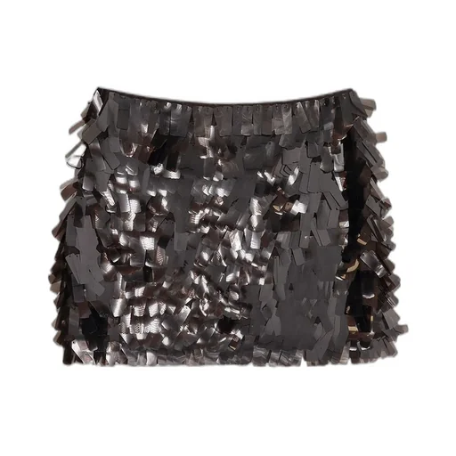 Sequined Mini Skirt