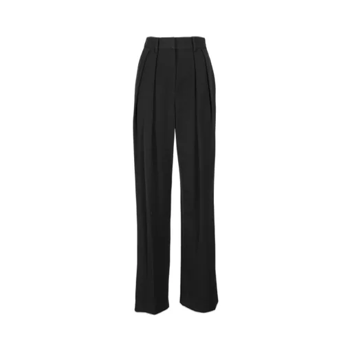 Pleated Wide Leg Trousers