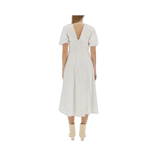 V-Neck Midi Dress