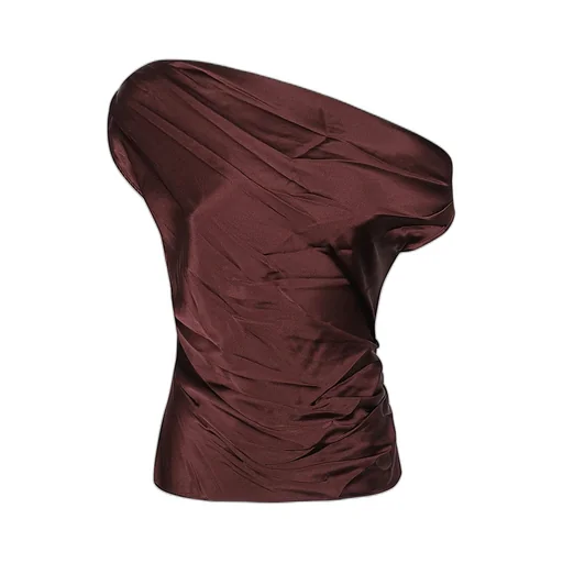 One-Shoulder Draped Top