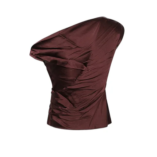 One-Shoulder Draped Top