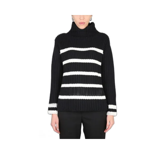 Striped Turtleneck Sweater
