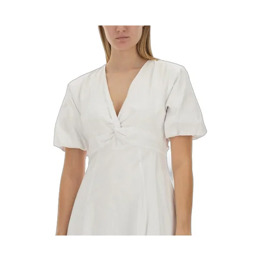 V-Neck Midi Dress