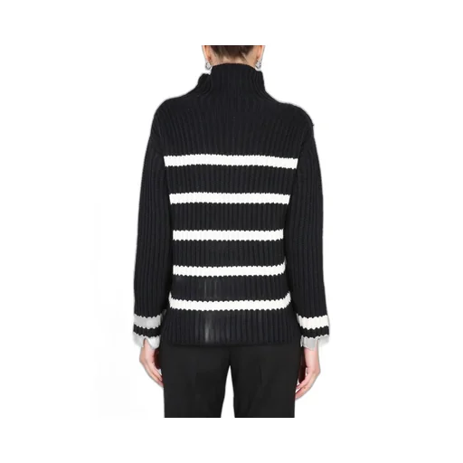 Striped Turtleneck Sweater