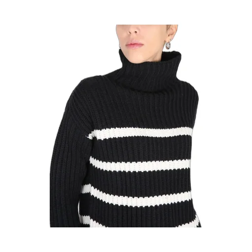 Striped Turtleneck Sweater