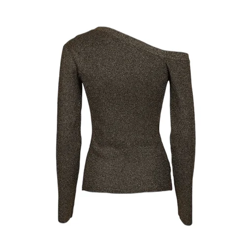 Asymmetric One-Shoulder Knit Top
