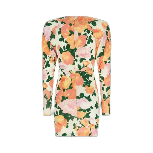Floral Print Ruched Mini Dress