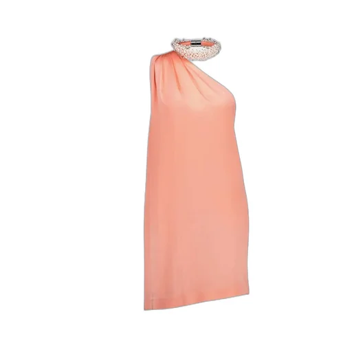 One-Shoulder Draped Mini Dress