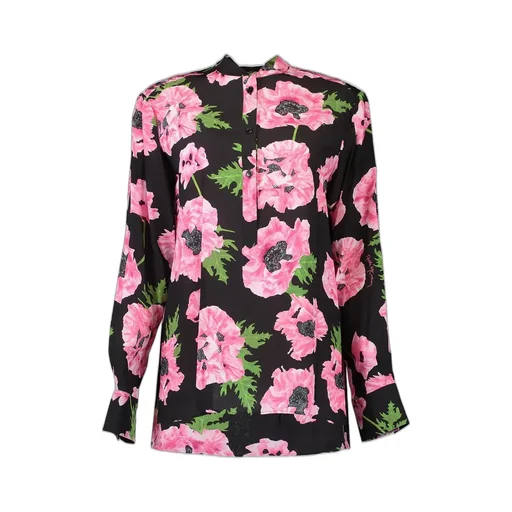 Floral Print Silk Shirt