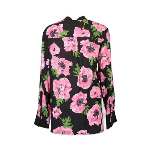 Floral Print Silk Shirt