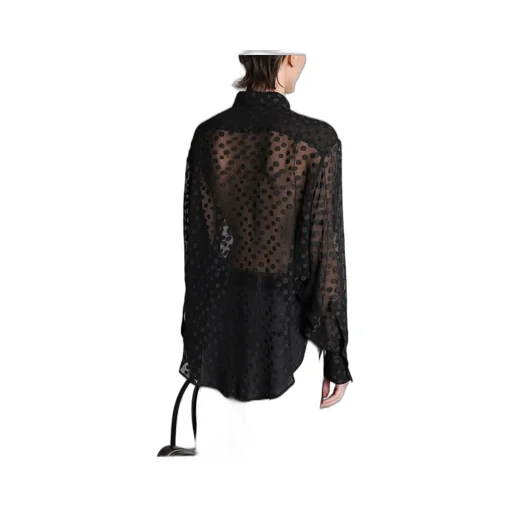 Polka Dot Sheer Shirt