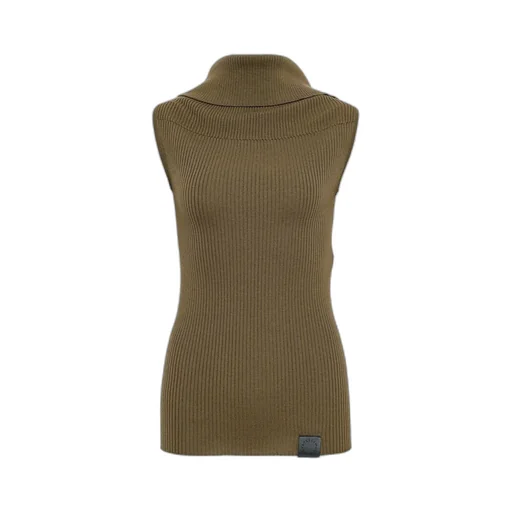 Sleeveless Turtleneck Sweater