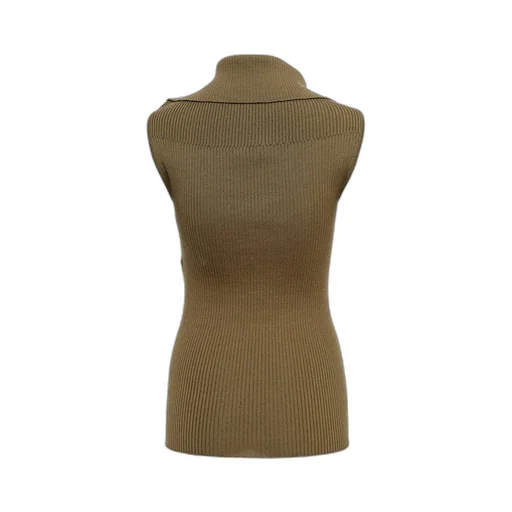Sleeveless Turtleneck Sweater