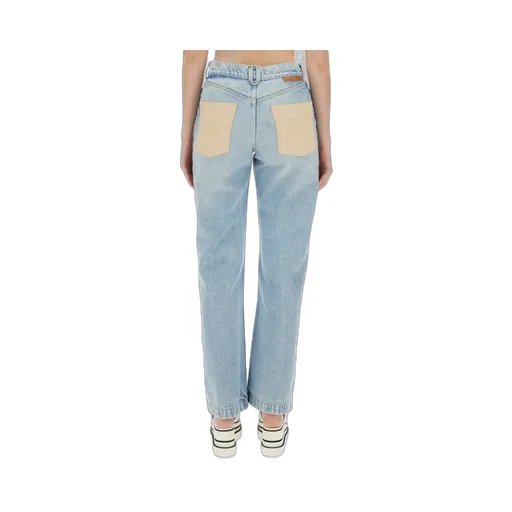 High-Waisted Straight Leg Jeans