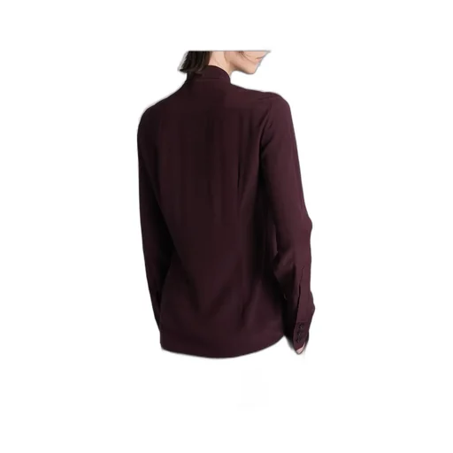 Silk Blouse With Tie Neck