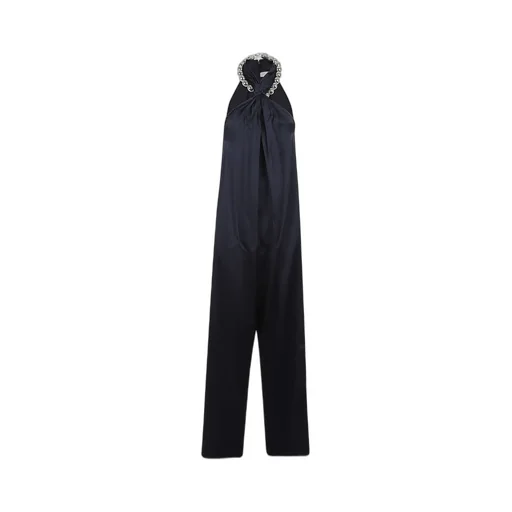 Halter Neck Jumpsuit With Chain Detail