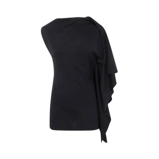 One-Shoulder Draped Top